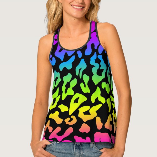 Women's All-Over Print Racerback Tank Top (Front)