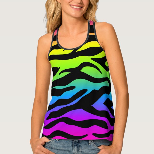 Women's All-Over Print Racerback Tank Top (Front)
