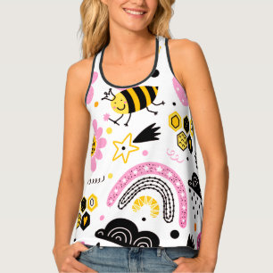 Women's All-Over Print Racerback Tank Top