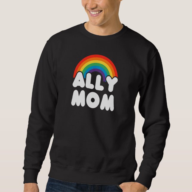 Womens Ally Mom Lgbt Csd Sweatshirt (Front)