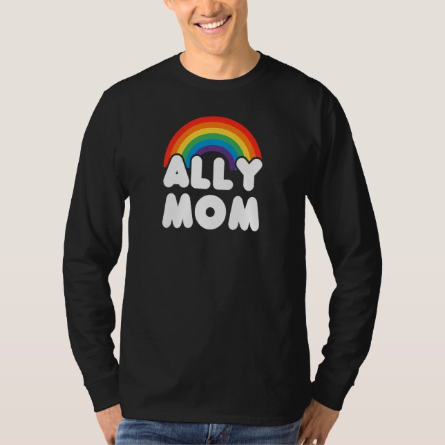 Womens Ally Mom Lgbt Csd T-Shirt (Front)