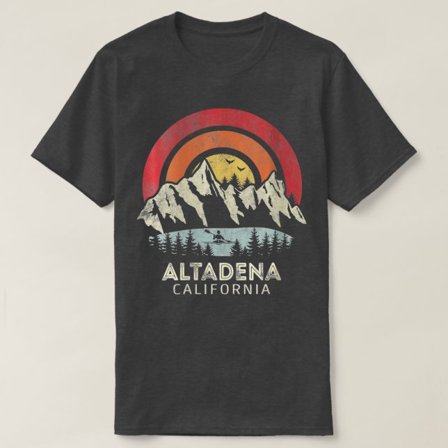 Womens Altadena California Mountain Sunset Sunrise T-Shirt (Design Front)