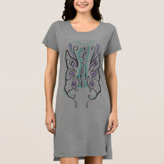 Women's American Apparel T-Shirt Dress - I Love Me
