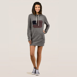 Women's 'American Flag' Hoodie Dress