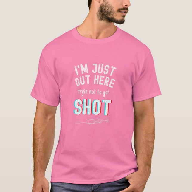 Womens Anti Vax, Anti-Vaccine, No Vaccine, Trying T-Shirt (Front)