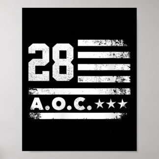 Womens Aoc 2028 A.o.c. 2028 For President American Poster