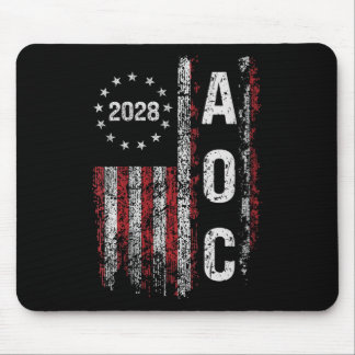 Womens Aoc Alexandria Ocasio Cortez 2028 For Presi Mouse Pad