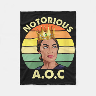 Womens Aoc Alexandria Ocasio-cortez First Female P Fleece Blanket