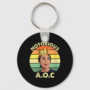Womens Aoc Alexandria Ocasio-cortez First Female P Keychain