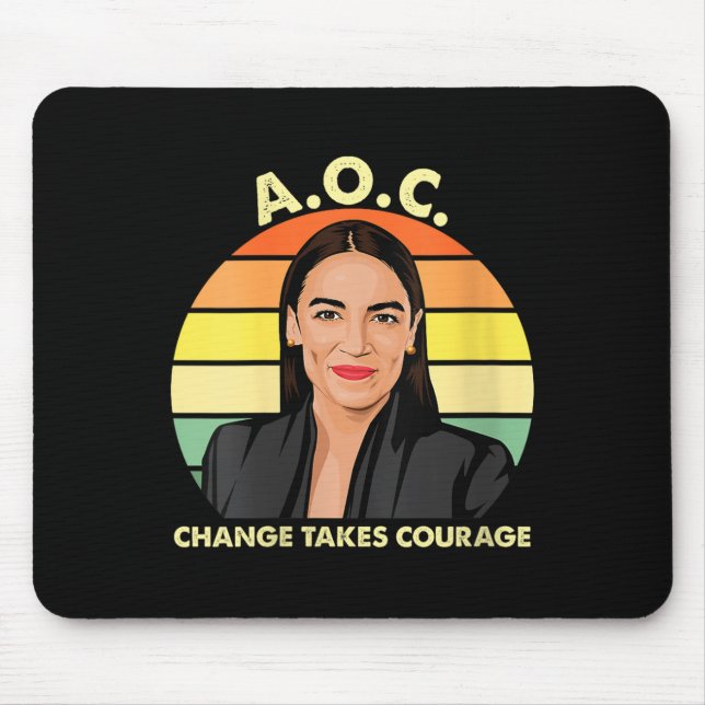 Womens Aoc Alexandria Ocasio-cortez First Female P Mouse Pad (Front)