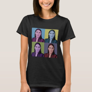 Womens Aoc Alexandria Ocasio-cortez First Female P T-Shirt