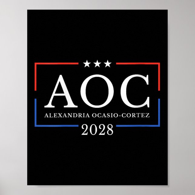 Womens Aoc For President 2028 Simple Sign For Wome (Front)