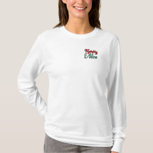 Women's Apparel Fine Jersey TShirt Naughty or Nice