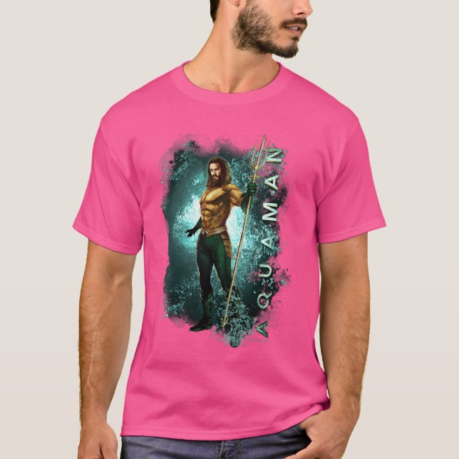 Womens Aquaman Movie Marine Life VNeck funny T-Shirt (Front)