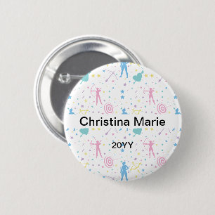 Women's Archery - Archer Bow Arrow Button
