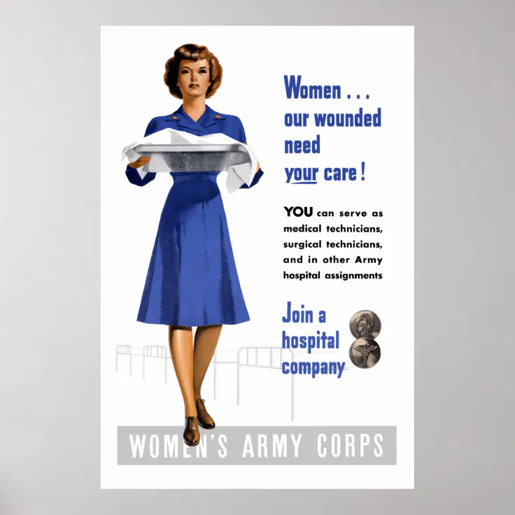 Women's Army Corps Poster | Zazzle