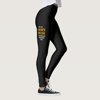 Women's "army Mom" Spandex Leggings by CKGIFTS at Zazzle
