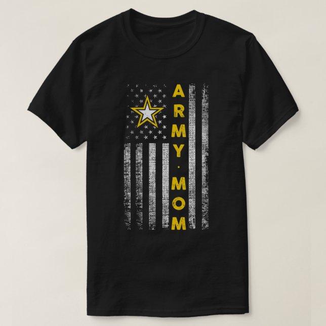Womens Army Mom V-Neck T-Shirt (Design Front)