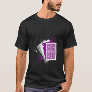 Womens Asexuality Flag Ace Queer Playing Cards De T-Shirt
