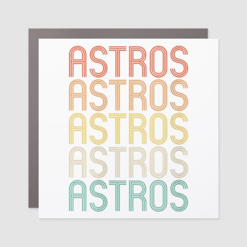 Womens Astros  Car Magnet