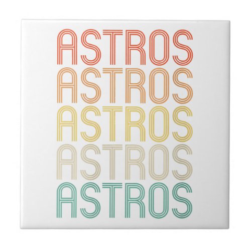 Womens Astros  Ceramic Tile