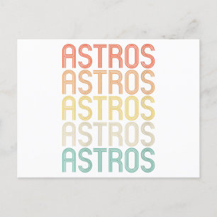 Womens Astros Holiday Postcard