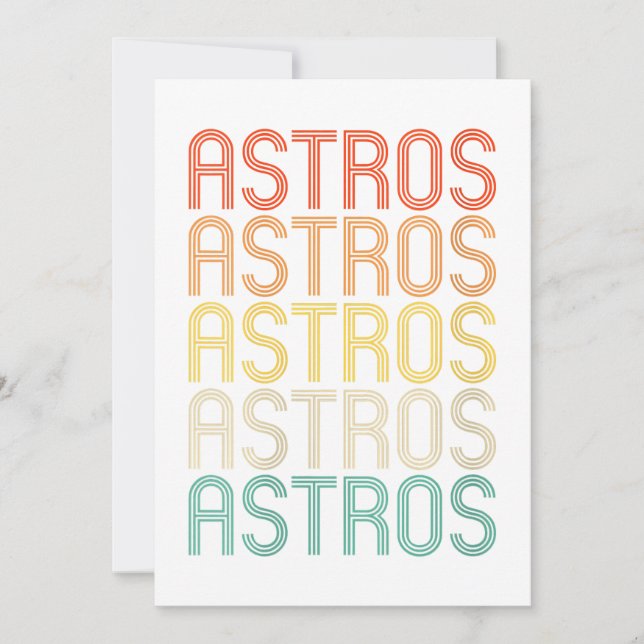Womens Astros  Invitation (Front)