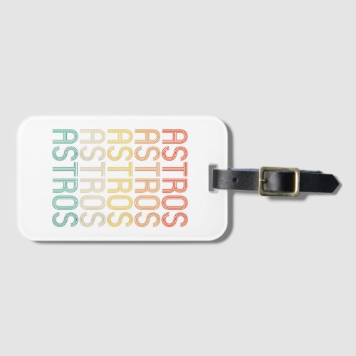 Womens Astros  Luggage Tag