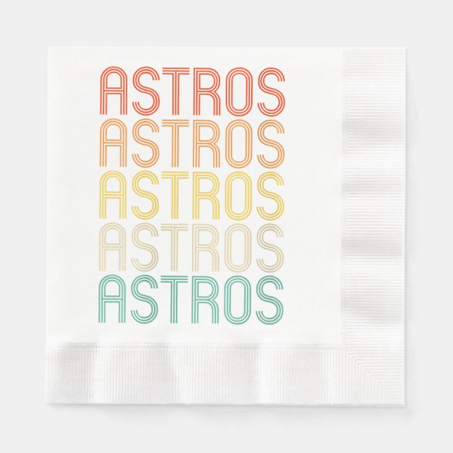 Womens Astros  Napkins (Front)