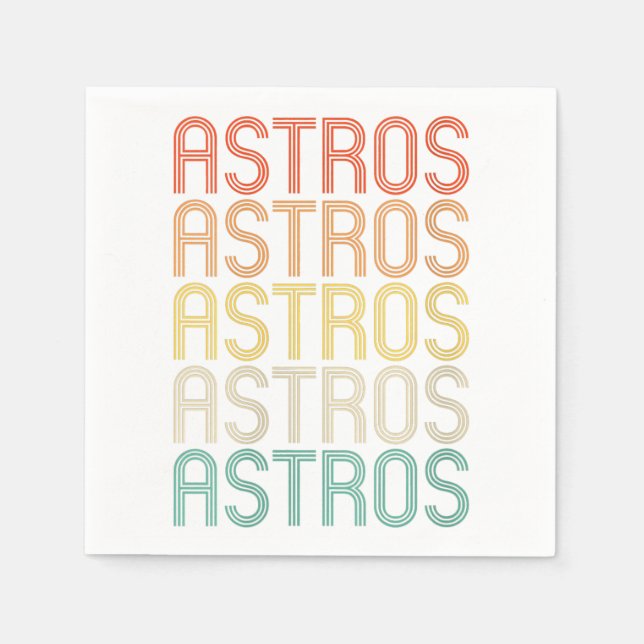 Womens Astros  Napkins (Front)