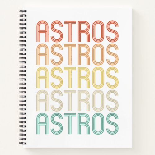 Womens Astros  Notebook