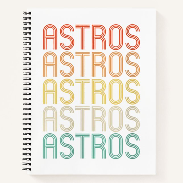 Womens Astros  Notebook (Front)