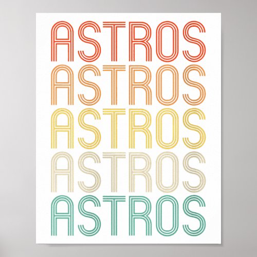 Womens Astros  Poster