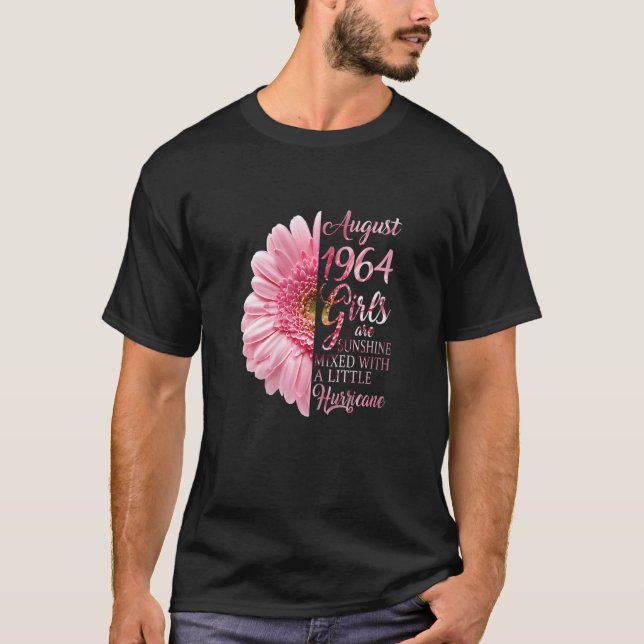 Womens August Girl 1964  58th Birthday  58 Years O T-Shirt (Front)