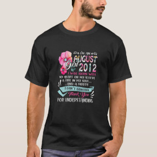 Womens August Girl 2012 10th Birthday  10 Years Ol T-Shirt