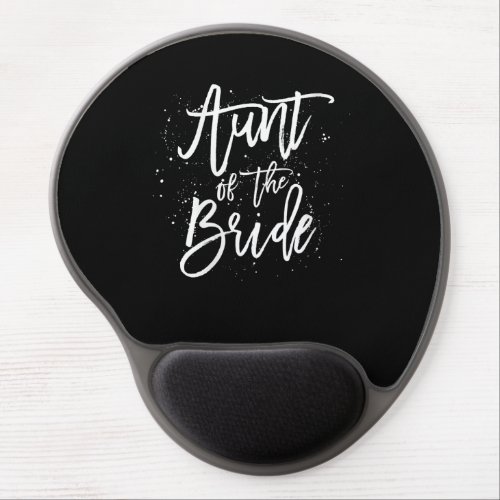 womens aunt of  bride simple bridal shower wedding gel mouse pad