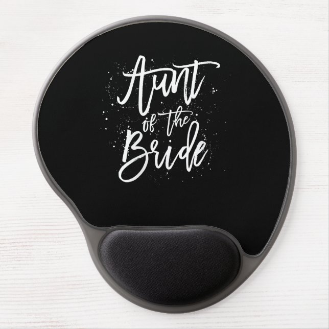 womens aunt of  bride simple bridal shower wedding gel mouse pad (Front)