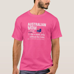 Womens Australian Mom Definition   Mothers Day Mam T-Shirt