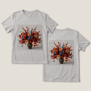 Women's Autumn Bouquet Gray Triblend T-Shirt Tri-Blend Shirt