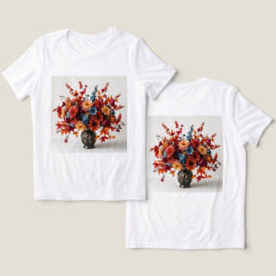 Women's Autumn Bouquet White Triblend T-Shirt  Tri-Blend Shirt
