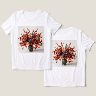 Women's Autumn Bouquet White Triblend T-Shirt Tri-Blend Shirt