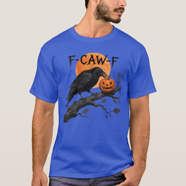 Womens awF Crow Bird Raven Gothic Cawing Grunge Sc T-Shirt (Front)