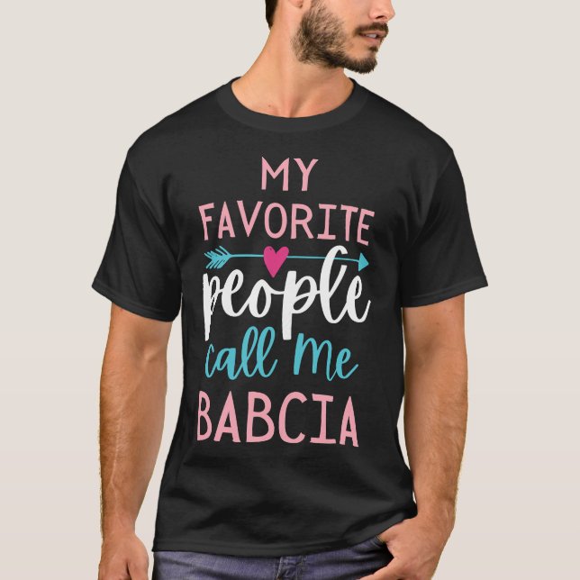 Womens Babcia Favorite Grandma Polish Grandmother  T-Shirt (Front)