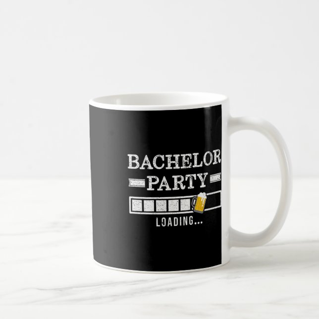 Womens Bachelor Loading Groom Bride Party Funny V- Coffee Mug (Right)