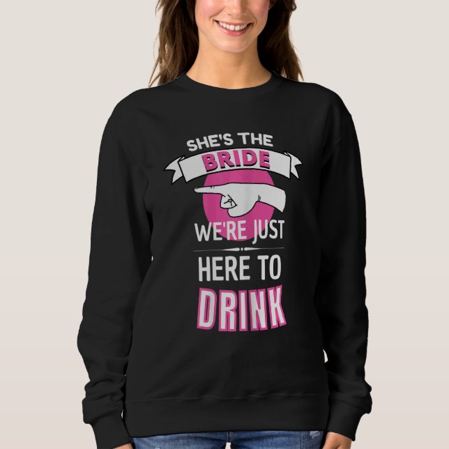 Womens   Bachelorette Party  23 Kit Team Bride  Fu Sweatshirt (Front)