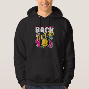 Womens Back To The 90's Retro Vintage Graphic Desi Hoodie