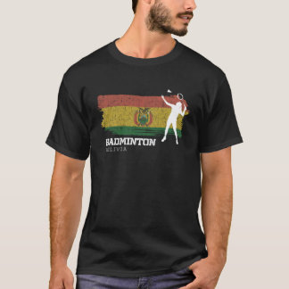 Womens Badminton Bolivia Net Games Player Badminto T-Shirt