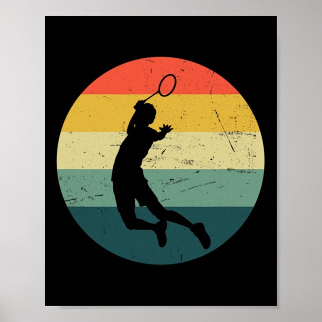 Women's Badminton Player Badminton  Poster (Front)