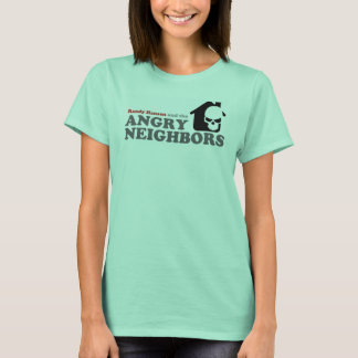 Women's Band T-Shirt with pink trim