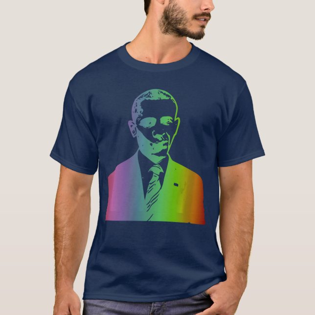Womens Barack Obama Miss Me Yet Cool Smirk VNeck T-Shirt (Front)